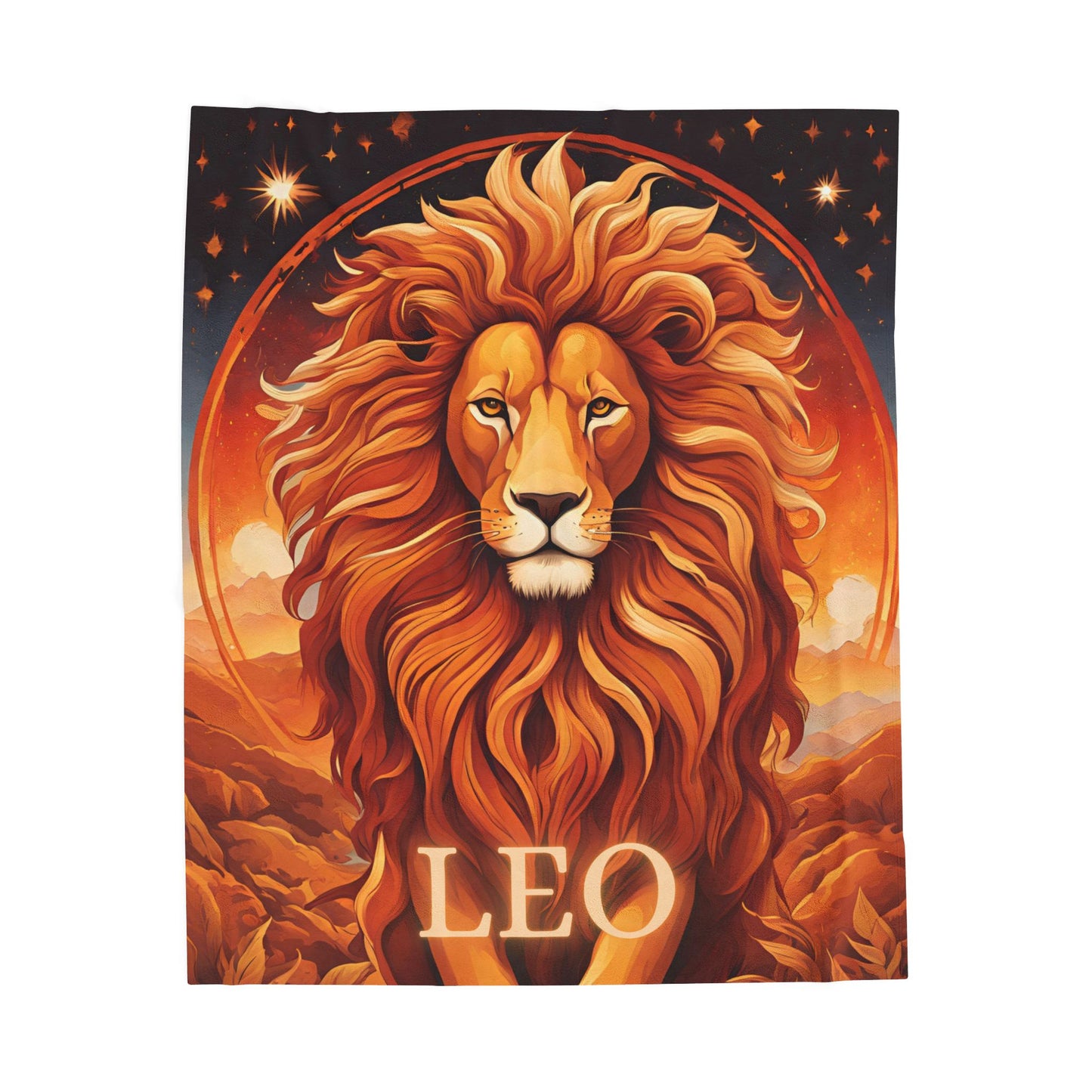 Leo Velveteen Plush Blanket