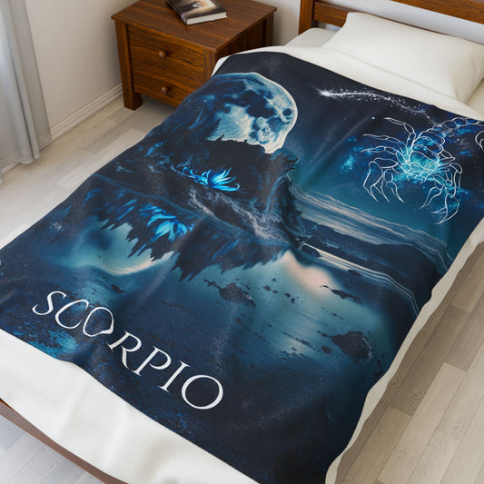 Scorpio Velveteen Plush Blanket