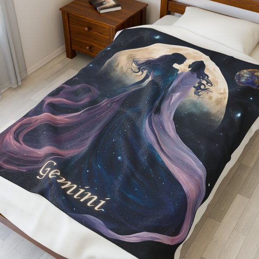 Gemini Velveteen Plush Blanket